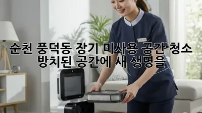 🏠 순천 풍덕동 장기 미사용 공간 청소, 방치된 공간에 새 생명을! ✨